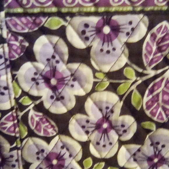 Vera Bradley Floral Bag in Purple and Green - Picture 6 of 8